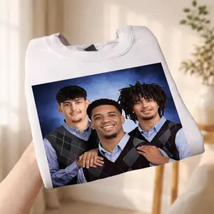 Awkward Trio Portrait Shirt – Funny Vintage Meme Tee – Retro Group Photo T-Shirt