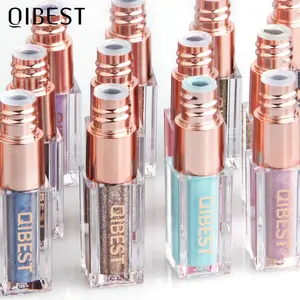 QIBEST Eyeshadow Stick Makeup Glitter Eye Shadow 15 Colors Eyeshadow Pigment Waterproof Eye Shadow Stick Liquid Shiny Cosmetics Matte Matte Matte