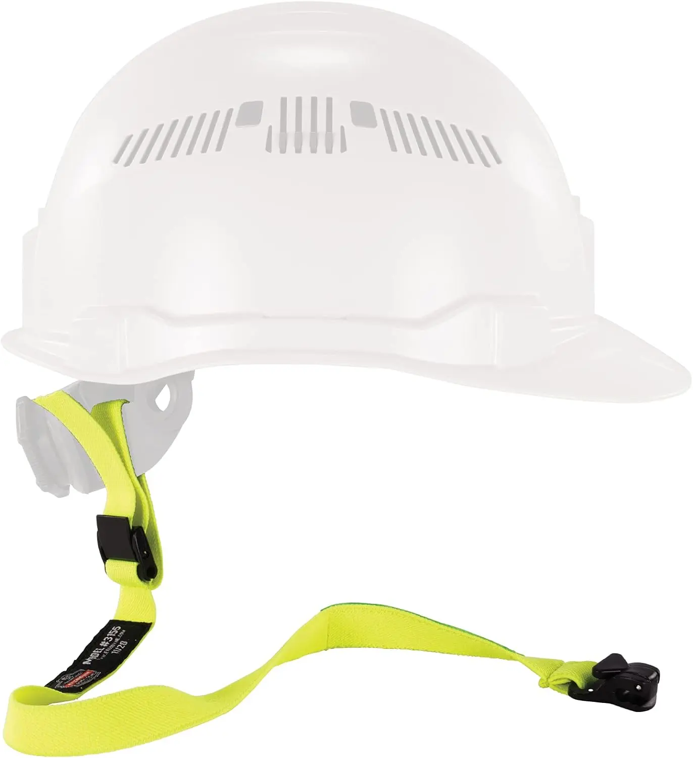 Squids 3155 Elastic Hard Hat Lanyard with Clamp - 2-Pack, 2lbs/0.9kg Load Capacity, Elastic Strap for Construction, Manufacturing, Oil and Gas, Power Generation, Tethers Any Hard Hat Under 2lbs