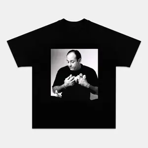TONY SOPRANO Printed Design Unisex Vintage Crew Neck Regular Fit Cotton Fabric Casual Comfort Breathable Short Sleeve Funny T-shirts Fashion Men&Women's Top for Daily Wear 102801 SpringStatements