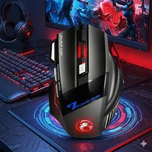Upgrade your game: ergonomic Gaming Mouse with 5500 Dpi, Rgb lights, 7 programmable buttons, non-slip Grip, and wrist support