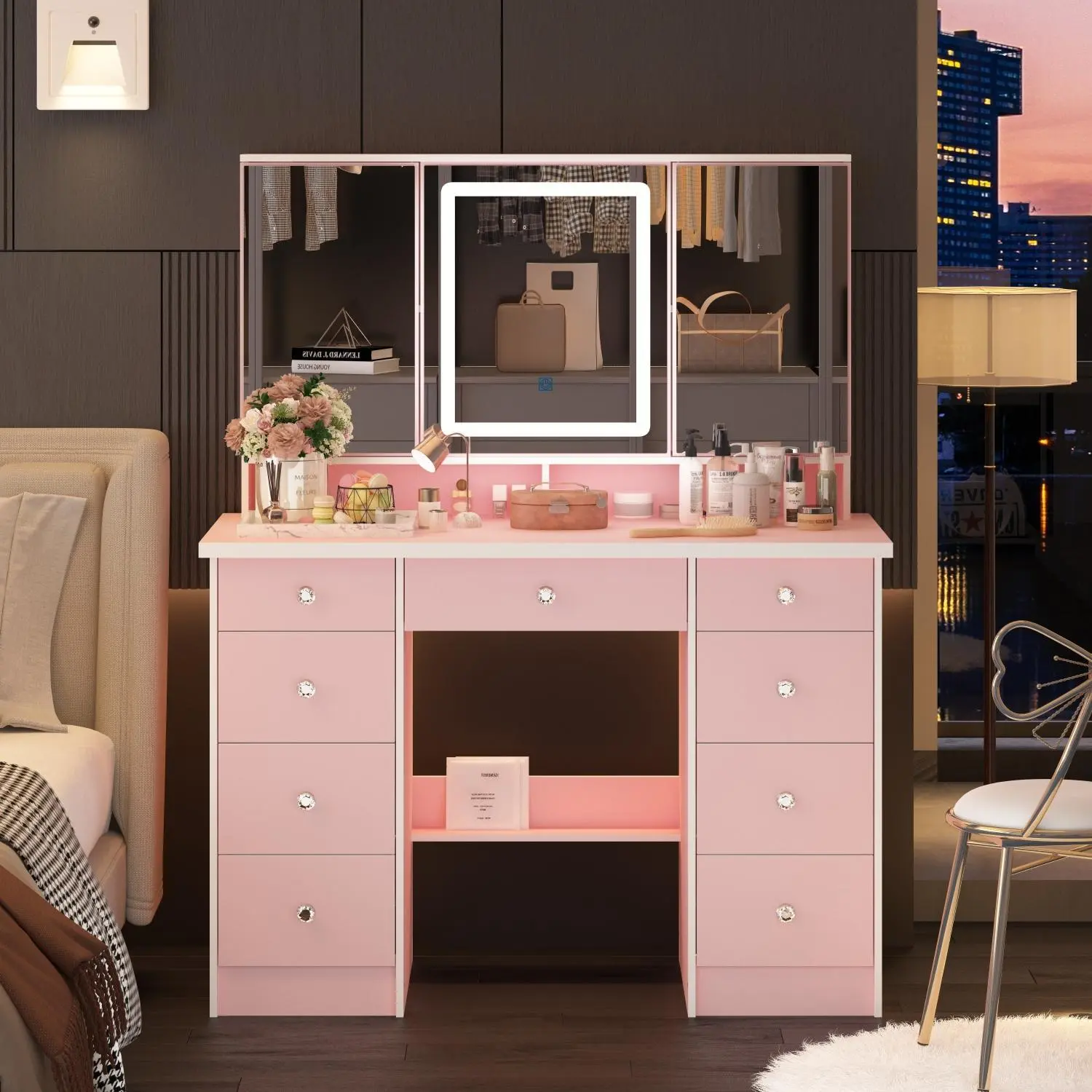 Normal Desk-LED Light-Pink