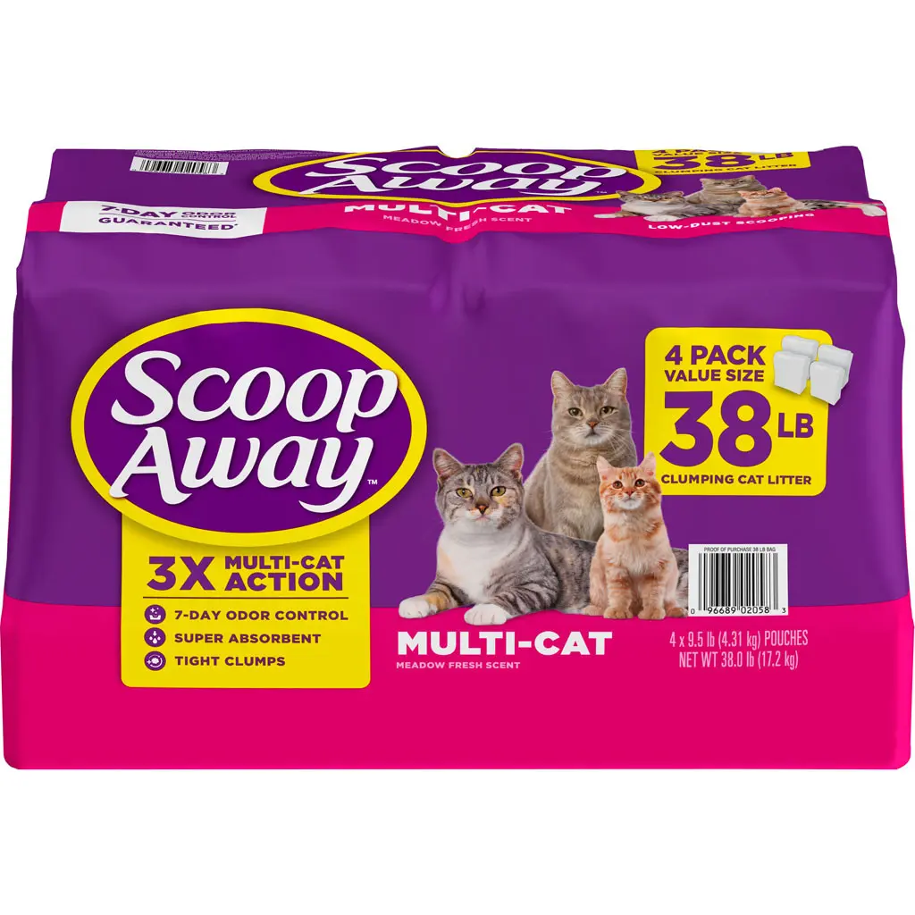 Scoop Away 10096689020580 38 lbs Scented Clumping Multi Cat Litter