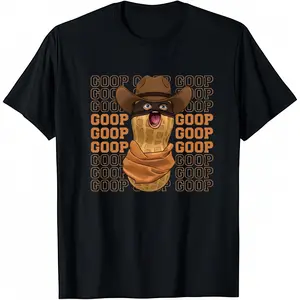 Funny Burnt Peanut Goop Cowboy Meme Trendy Graphic T Shirt Unisex Streetwear High End Quality Ultimate Comfort Perfect Fit Aesthetic Sarcastic Gag Novelty Fashionable Outfit