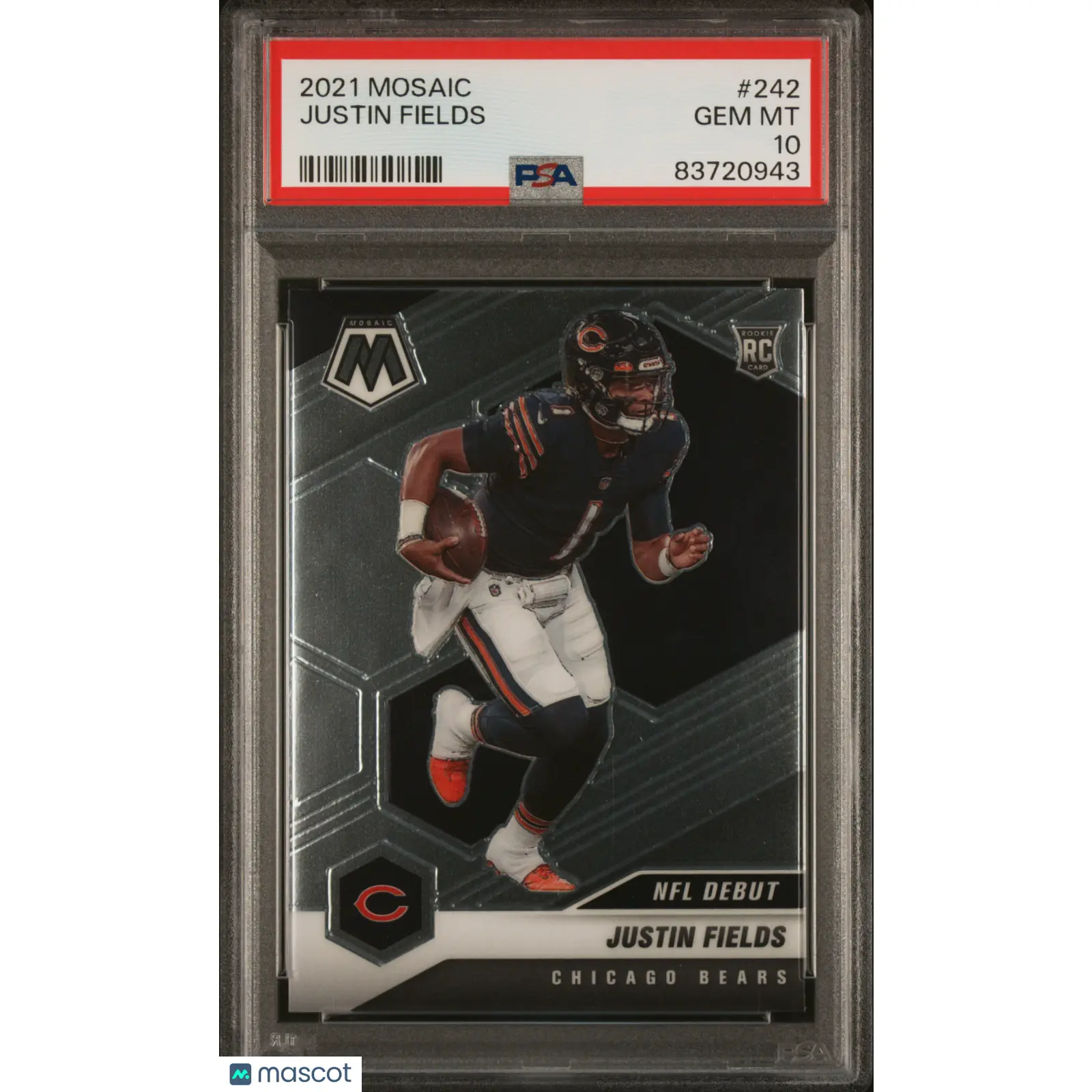 Justin Fields PSA 2021 Panini Mosaic #242 10