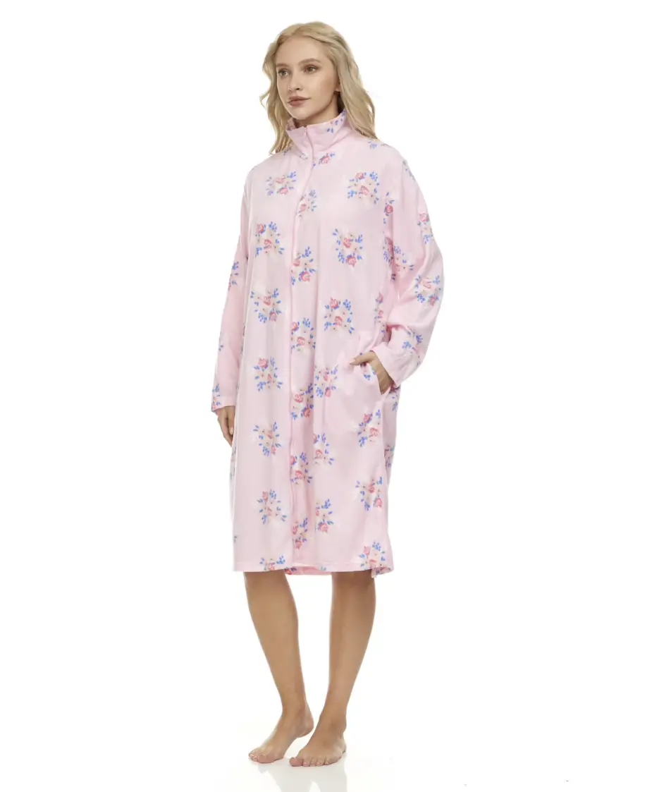 Women Nightgown Sleepwear Pajamas Female Long Sleeve Sleep Dress Nightshirt