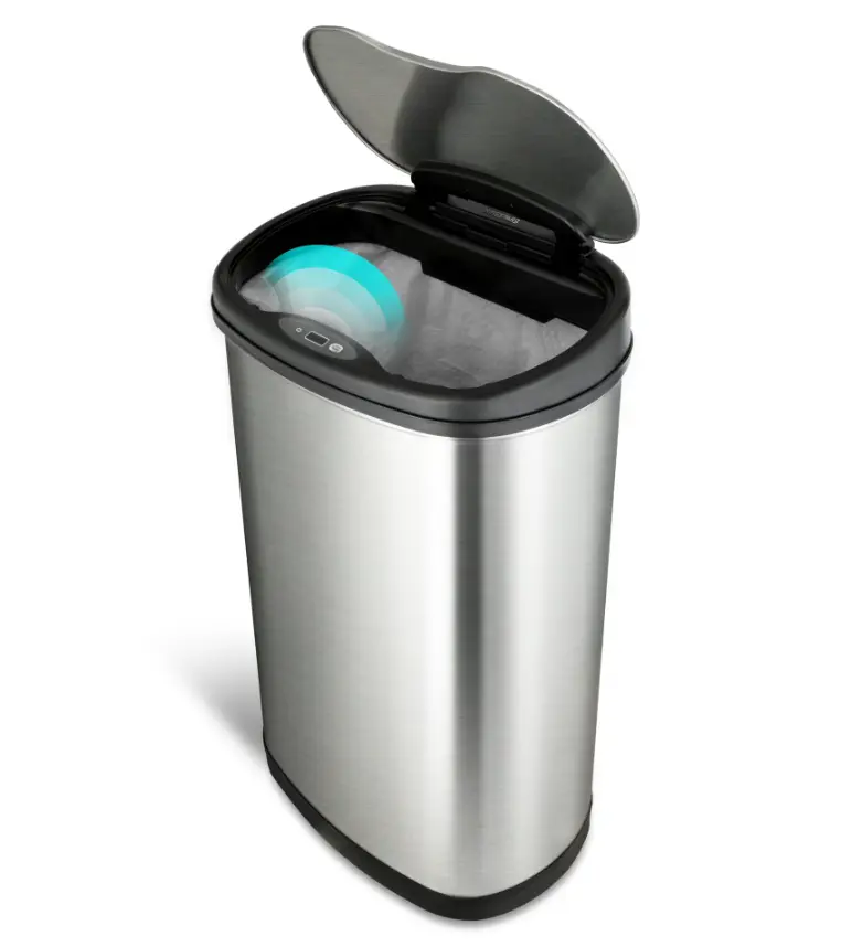 Nine Stars 13 Gallon Motion Sensor Trash Can + Trash Bags