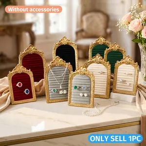 European Style Resin Jewelry Display Stand, Hand-Painted Decorative Organizer, Ideal for Rings and Earrings, Ring Holder