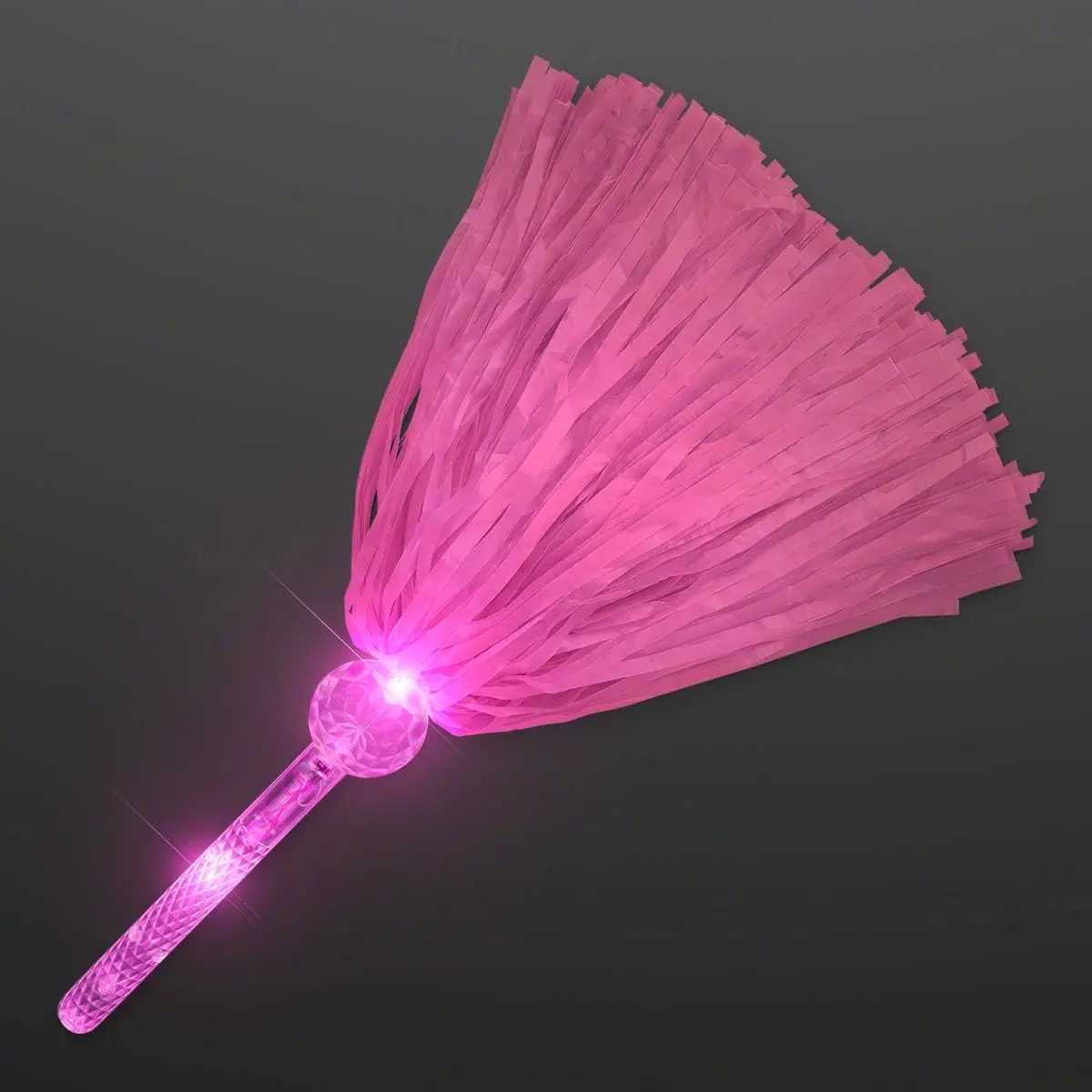 Pink LED Light Up Pom Poms (2 Pack)