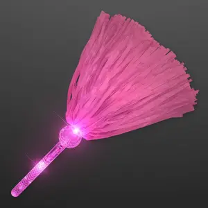 Pink LED Light Up Pom Poms (2 Pack)