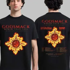 2 Sided Godsmack World Tour 2026 Europe Schedule Tour Dates Two Sided T-Shirt