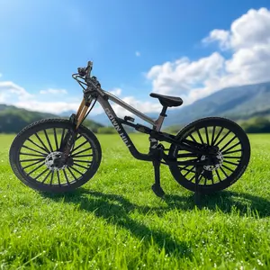 1:6 Scale Metal Mini Downhill Mountain Bike Toy, Die-Cast Bmx Finger Bicycle Model for Cycling Enthusiasts, Perfect Gift for Bike Racers, Dirt Bikes