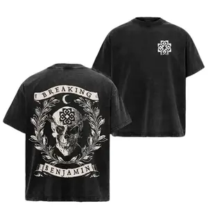 Retro NEW Breaking Benjamin Wreath Wrapped Around The Skull T-Shirt Music Graphic Tee Rock Band Shirt, Retro Music Tee, Rock Music Lover Shirt, Vintage Band Shirts Casual Comfort Cotton Fabric Fit Top ,Top Men's and Women's Clothing . Streetwear