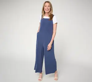 Attitudes by Renee Petite Como Jersey Overall Set