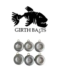 50 Ct. 4 oz River Coin Sinkers for Fishing - Perfect for Saltwater and Freshwater Fishing