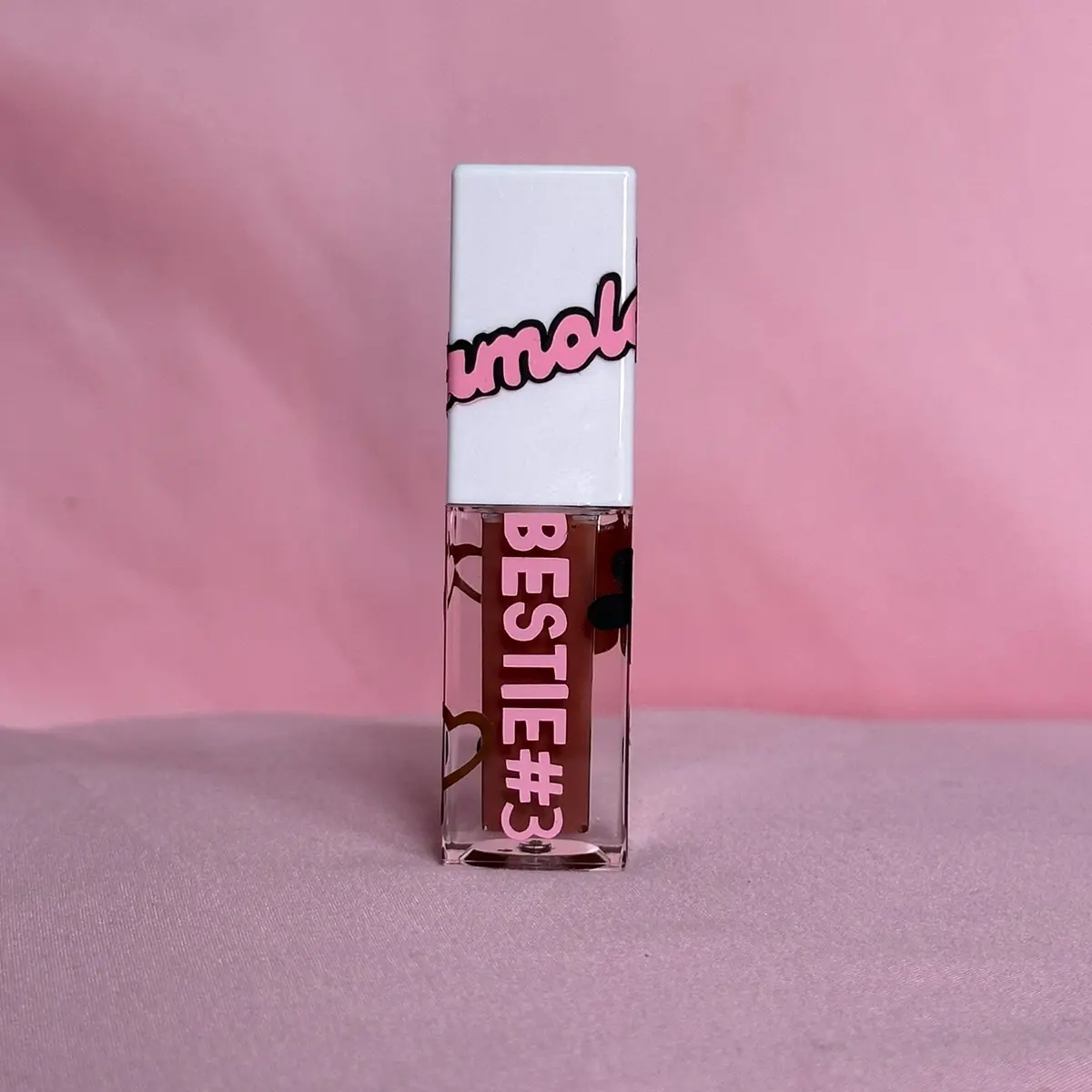 Bestie 3 hot cocoa chocolate colored nude lip gloss