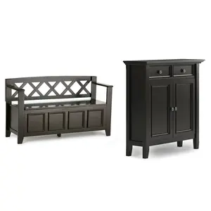 Amherst 48-inch Storage Bench and 36-inch Cabinet