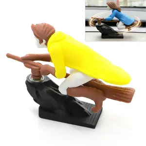 Witch Broomstick Dashboard Drift Ornament - Motion Activated Car Decor That Drifts & Spins - Fantasy Broomstick Collectible Figurine - Fun Magic Gift for Car Enthusiasts Car Interior Decoration
