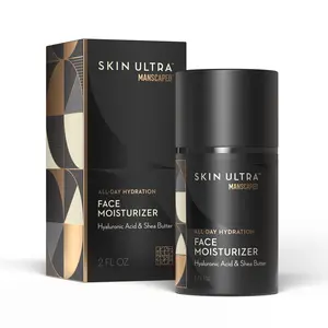 MANSCAPED® Skin Ultra™ Face Moisturizer - Men's Daily Hydrating Skincare Lotion Infused with Hyaluronic Acid, Vitamin E & Shea Butter, Non-Greasy, Fast Absorbing