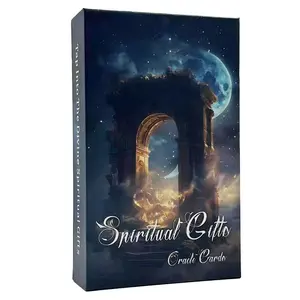 Spiritual Divine Oracle Cards (1 Set), Starry Night Tarot Deck, Fortune Telling Toy, Divination Prophet Tarot for Beginners