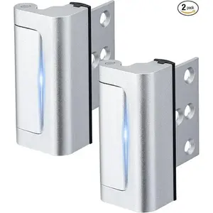 2 Pack Home Security Door Lock Withstand 800 IBs for Inward Swinging Door, Reinforcement Lock with 8 Screws to Prevent Unauthorized Entry door Lock