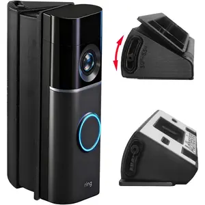 30?-55? Adjustable Angle Mount Bracket for Ring  Doorbell/Plus/Pro( model-2026 Release) & Wired Doorbell/Pro/Plus, Both Drill & No Drill Aavailable with  Screws