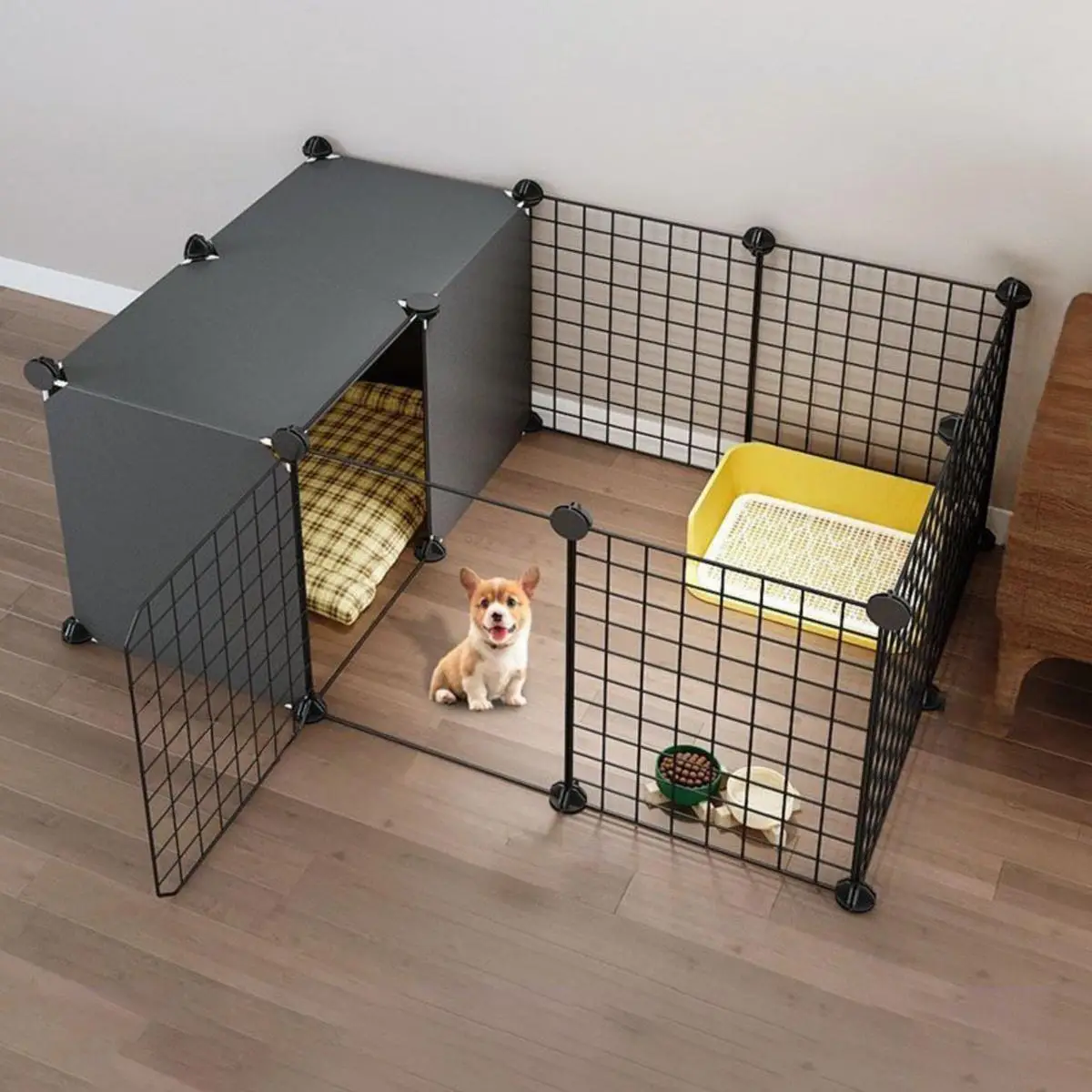 Pet Cage, 1 Set Indoor Pet Fence, Pet Playpen, Pet Supplies for Small Dogs, Dog Cage, Dog Playpen, Dog Fence, Dog Crate
