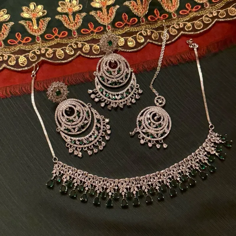 American diamond jewelry set