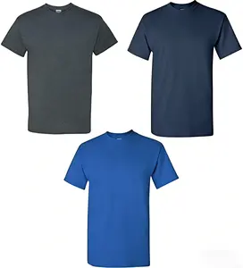 Gildan Adult Heavy Cotton T-Shirt, Style G5000, Multipack, Ultra Soft, Non-see through, Oversized Fit, Plus size up to 4XL, Viral and Cheap 3-piece Set Tee