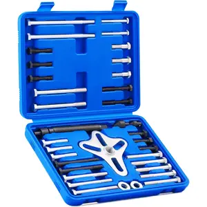 Harmonic Balancer Puller Kit, Power Steering Pulley Puller Installer Tool Set, Automotive Steering Wheel Puller Tool Kit, Flange Type Gear and Crank Puller Set