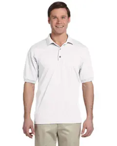 Gildan Adult 6 oz., 50/50 Jersey Polo - Versatile Fit for Everyday Wear and Casual Outings Fabric Menswear