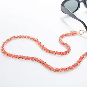 Golden Coral Glasses Chain