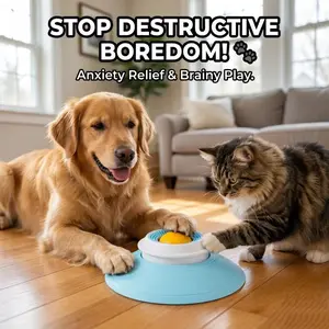 Interactive Dog Enrichment Slow Feeder Bowl with Built-in Rolling Ball for Liquid Treats & Bone Broth | Spill-Proof Puppy Licking Bowl for Anxiety Relief, Mental Stimulation & Fast Eaters | Ultimate Pet Gift & Yogurt Feeder for All Breeds