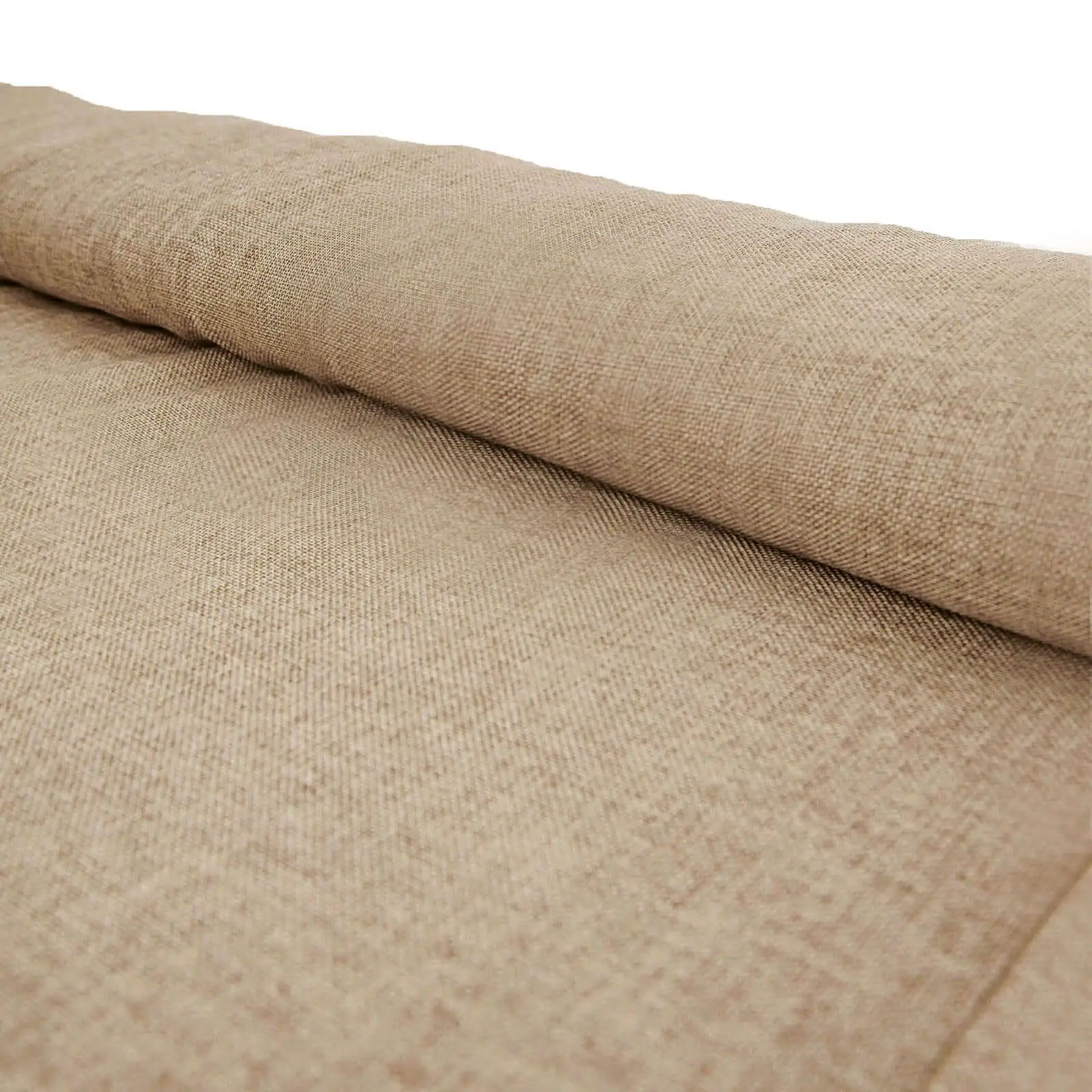 54"x10 Yards Natural faux Burlap Fabric Roll, Jute Linen DIY Fabric Bolt
