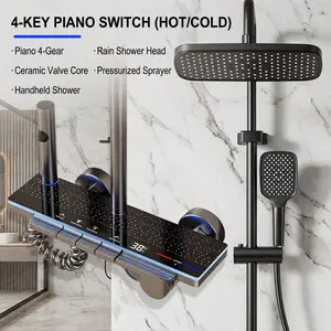 LED Shower Head with Starry Sky Light Effect – High Pressure Rainfall Showerhead 78-Inch Hose & 3-Way Diverter – DIY Install & Water Filter for Hard Water, Anti-Clog Nozzles, Softener for Dry Skin & Hair – Bathroom Spa Upgrade