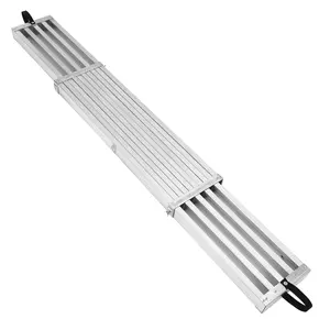Telescoping Aluminum Work Plank – 8FT-13FT Adjustable Scaffold Platform – Anti-Slip Surface – 440lbs Load Capacity – Extendable Ladder Accessory for Painting, Repair, Cleaning