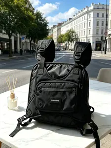 Tactical Chest Rig Bag, Adjustable Lightweight Utility Vest Pack, Multi-Pockets, Streetwear Style, Outdoor, Hiking, Everyday Use