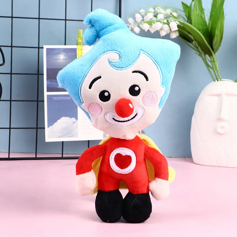 2026 24cm/9.45in Plim Clown Plush Toy Doll Kawaii Cartoon Anime stuffed Plush Toys Doll Soft Clown Plush Toy Birthday Gift For Kid Children