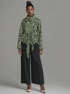 Zebra print jacket for spring and fall. Also, for cool summer nights. Casual, cotton, breathable, chic, elegance, formal, and long sleeves.