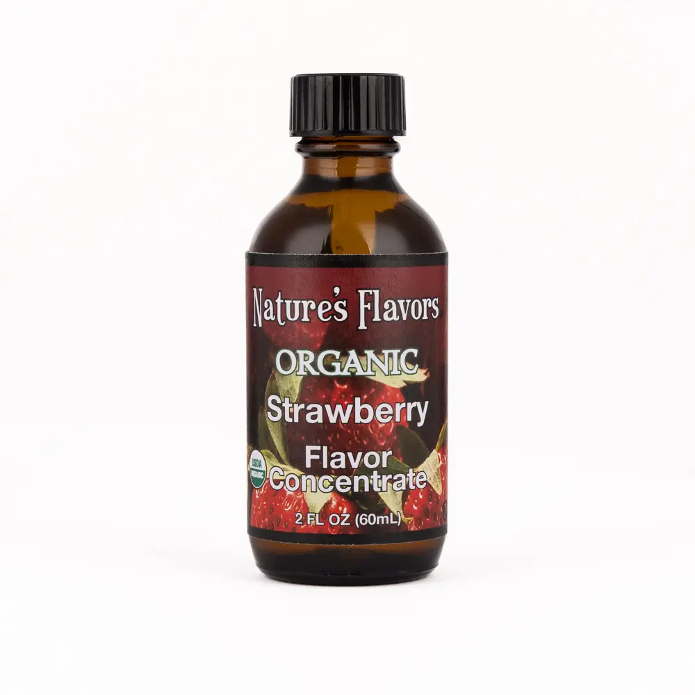 Strawberry Flavor Concentrate, Organic for Baking, Beverages & More