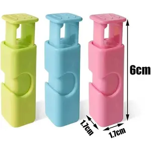 10 PCS Colorful Handy Compact Kitchen Snack Bag Clips, Reusable Food Storage Sealing Clamps Set