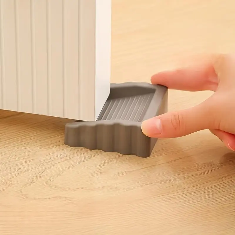 Creative Windproof Door Stopper, Plastic Anti-Collision Door Bottom Stopper, Door Hardware for Home and Office, Gate Stopper, Doorstop