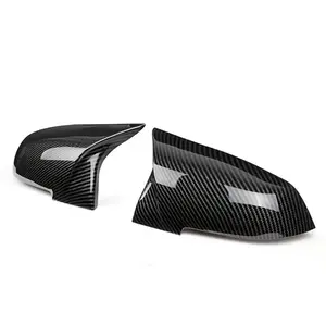 BMW Carbon Fiber Look Plush Car Rearview Mirror Case for BMW 1 2 3 4 Series F20 F30 F31 F32 F36 2012-Up 320i 328i 330d 335i M3 M4 Look Replacement Style Stuff