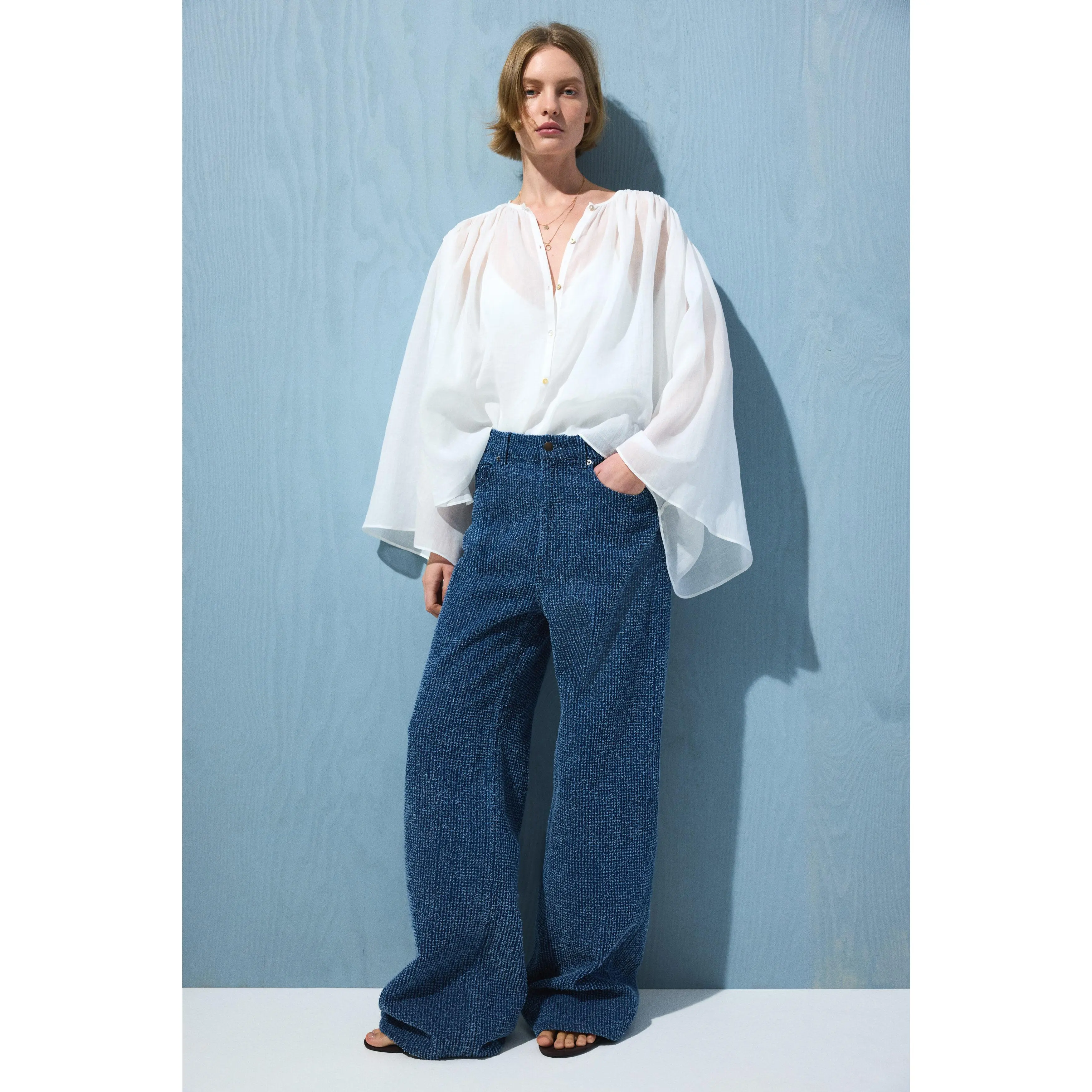 H&M Bouclé Bootcut High Waist Jeans H&M Bouclé Bootcut High Waist Jeans