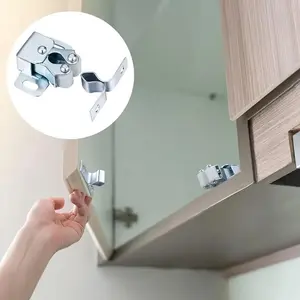 10/20pcs/set, Cabinet Lock Double Roller Catch Buckle Hardware, Suitable For Cabinet, Wardrobe, Door Lock And Buckle, Vintage Style Cabinet Door Roller Catch Latch Cabinet Door Accessories