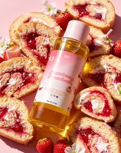 Strawberry Poundcake Body Nectar - Moisturizing Nectar with Golden Liquid, Long Lasting Fragrance, and Silky Texture
