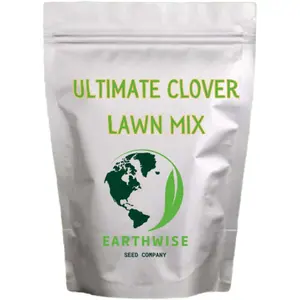 Earthwise 1 lb Ultimate Clover Lawn Mix – Low-Maintenance, Soil-Enhancing, Pollinator-Friendly Seed – Covers 500 sq. ft.