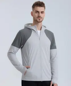 2026 New Outdoor Sun Protection Jacket for Couples — Summer Ice Silk Sun Jacket, Unisex Design with Removable Brim, UV Protection, Cooling Skin-Friendly Fabric, Breathable Sports Jacket for Summer Fishing — 9122