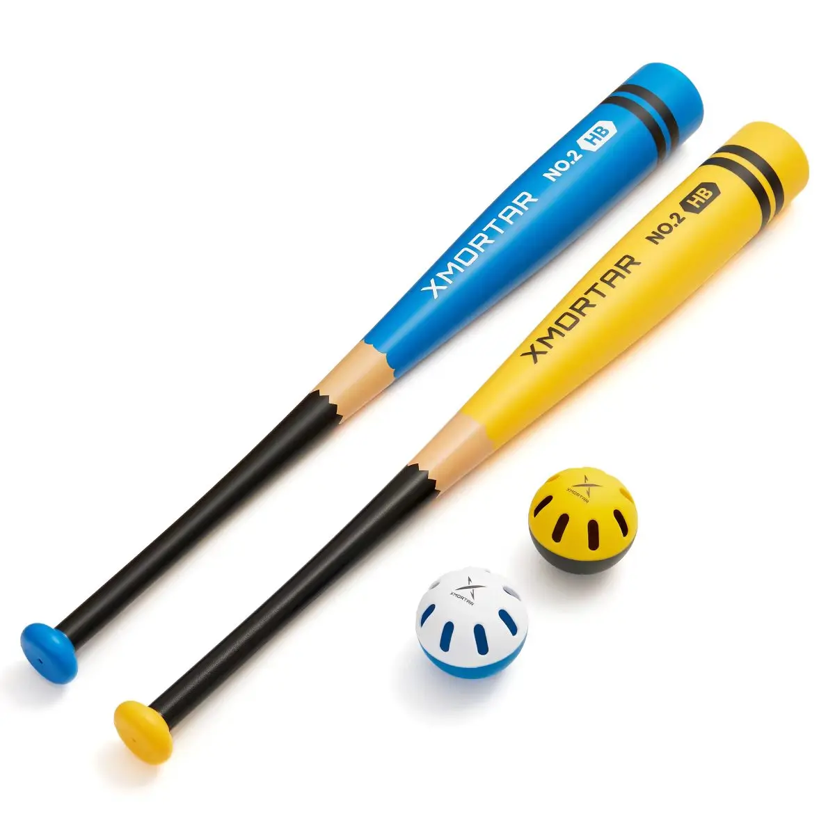 PROJECT-X Plastic Baseball Bat Set for Backyard Game - 28 in / 8 oz