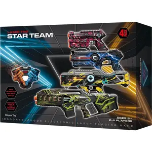 Laser Tag Lazer Tag Sets with Gun and Vest Set of 4, Gift Ideals for Kids Age 8+ Year Old Cool Toys, Outdoor Game for Teenage Boys, Girls, Adults and Family